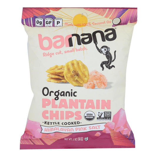 Barnana Himalayan Pink Salt Plantain Chips (Pack of 6 - 2 Oz.)