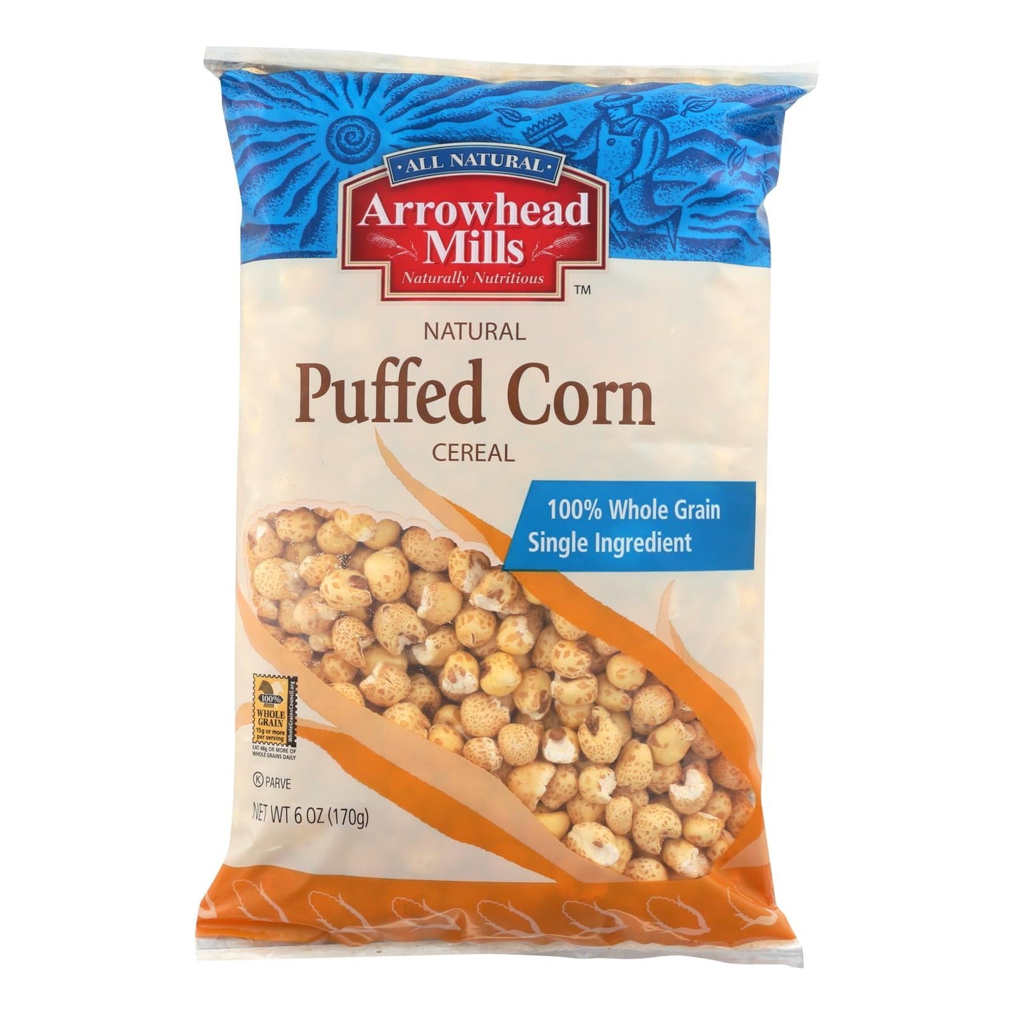 Arrowhead Mills Puffed Corn Cereal: Wholesome Goodness in Every Bite (12 Pack - 6 Oz. Each)