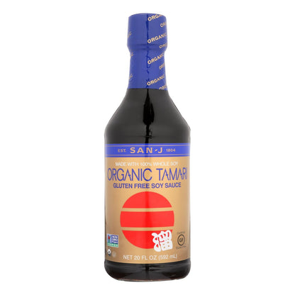 San-J Organic Tamari Soy Sauce, 20 Fluid Ounce Pack of 6