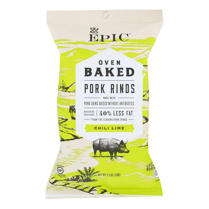 Epic Chili Lime Oven Baked Pork Rinds 12-Pack (2.5 Oz. Each)