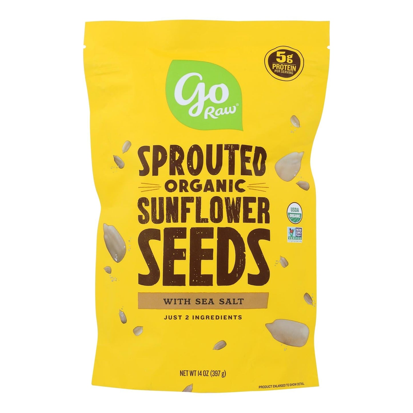 GoRaw Sprouted Sunflower Seeds with Celtic Sea Salt (6-Pack, 14 Oz. Each)