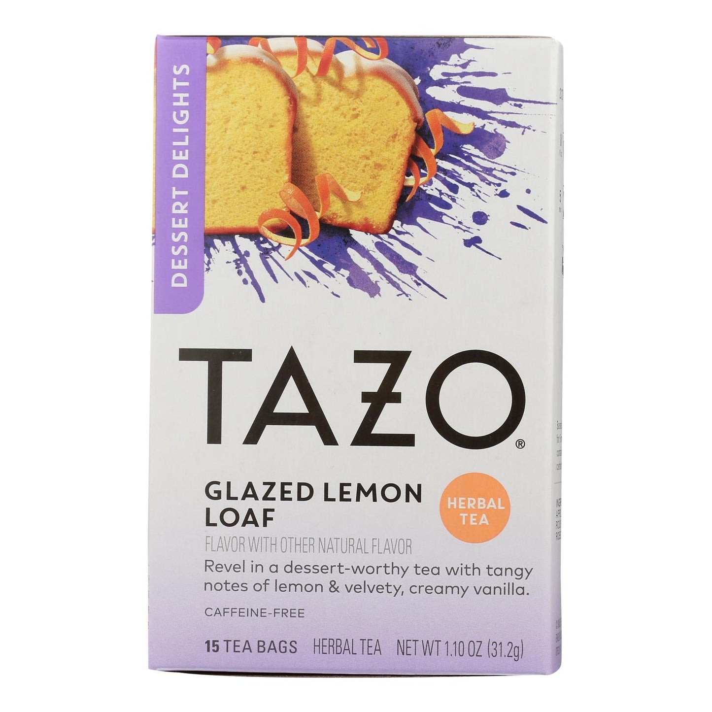 Tazo Glazed Lemon Loaf Herbal Tea (Pack of 6 - 15 ct.)