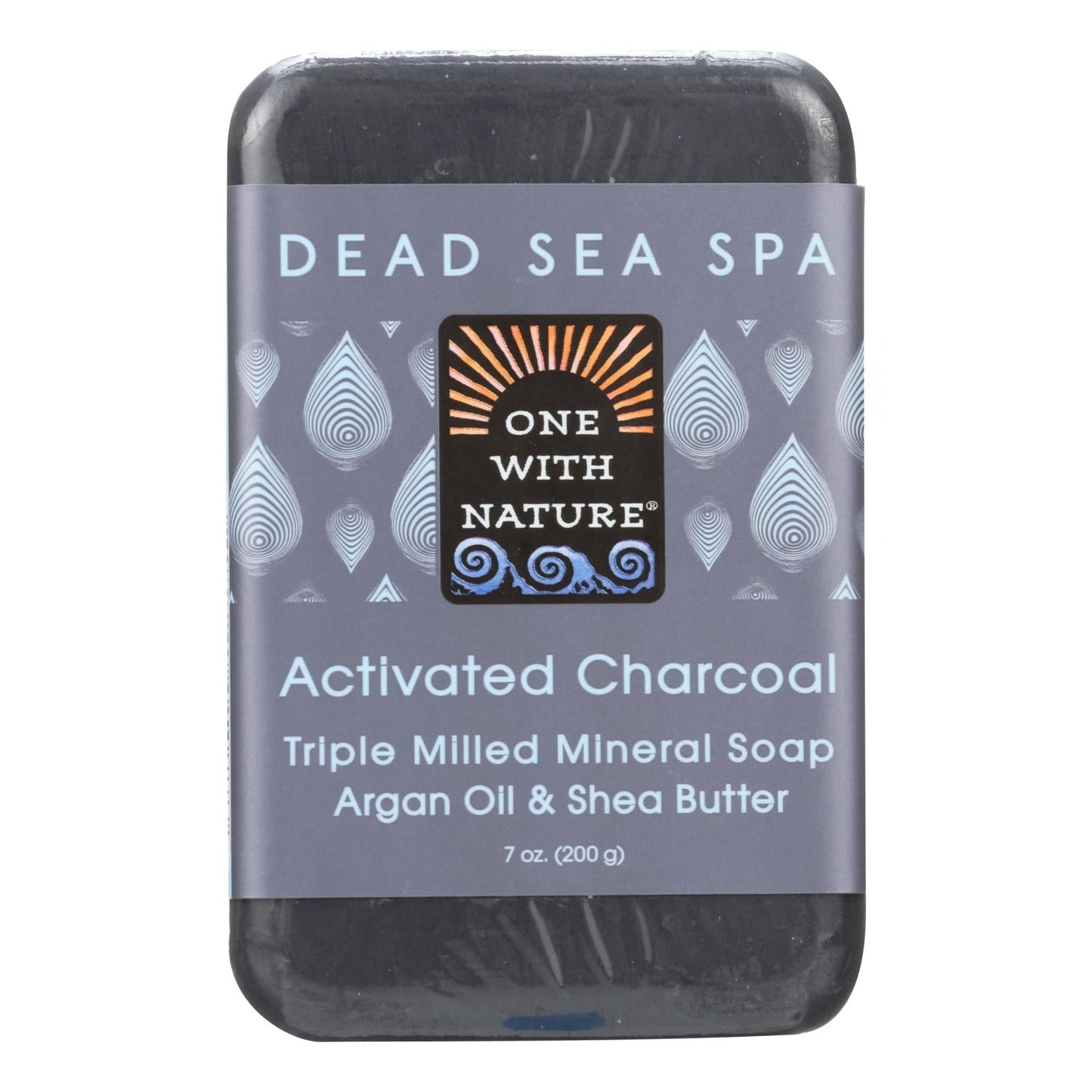 One With Nature Activated Charcoal Bar Soap for Clean, Fresh, & Healthy Skin (7 Oz.)