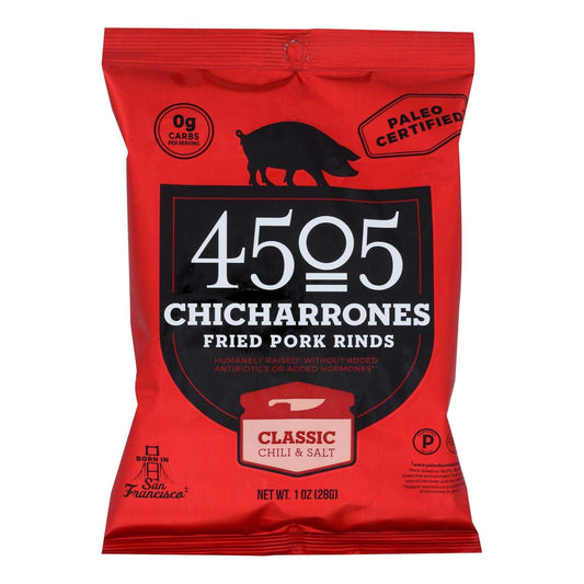 4505 Chicharrones: Classic Chili & Salt, 1 Oz., 12-Pack