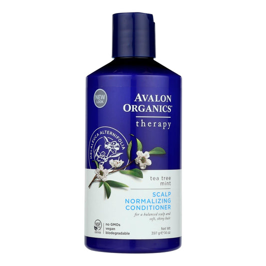 Avalon Organics Tea Tree and Mint Treatment Conditioner for Nourished and Refreshed Hair (14 Fl Oz)