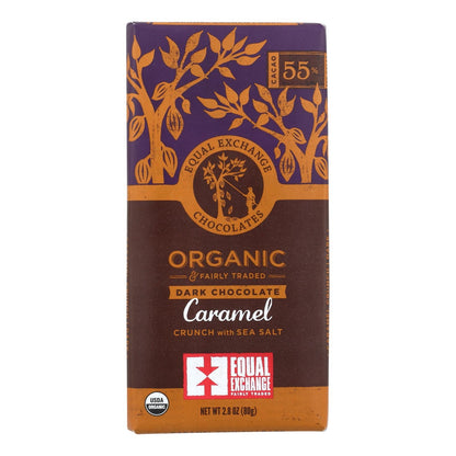 Organic Chocolate Bar with Sea Salt & Caramel, 12-Pack, 2.8 Oz.