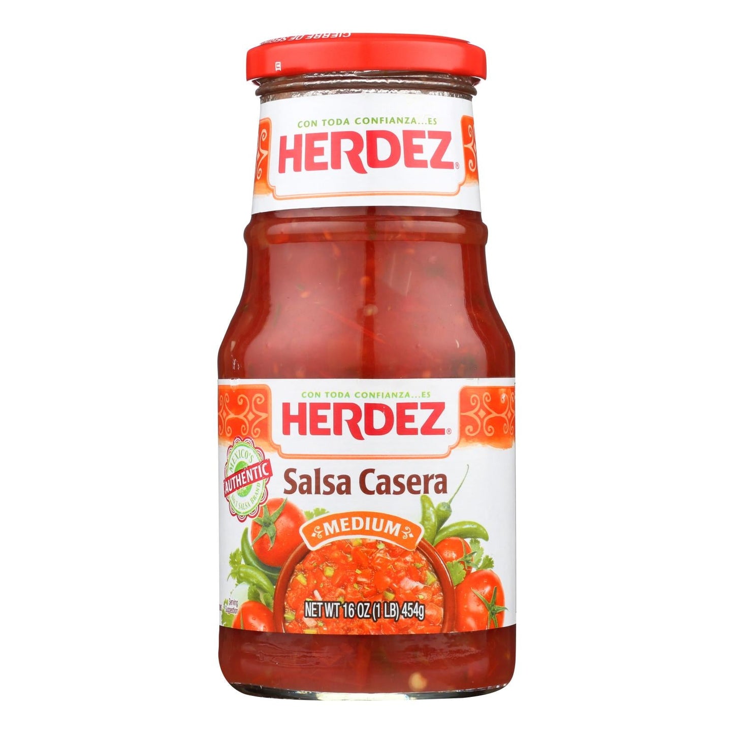 Herdez Salsa Casera Medium - 192 Oz. (Pack of 12)
