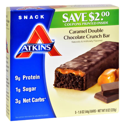 Atkins Advantage Bar (Pack of 5) Caramel Double Chocolate Crunch