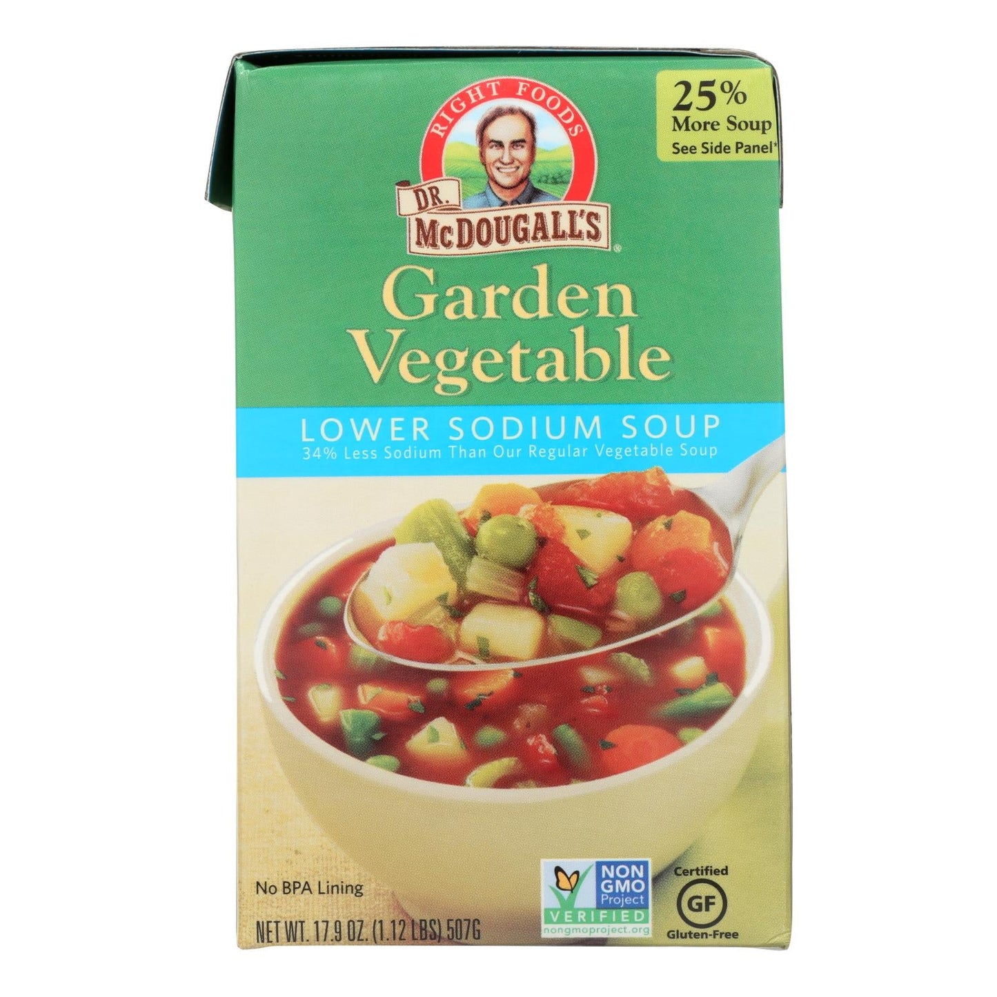 Dr. McDougall's Low Sodium Garden Vegetable Soup (Pack of 6 - 17.9 Oz. Each)