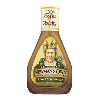 Newman's Own Red Wine Vinaigrette (Pack of 6) - Rich Olive Oil and Vinegar - 16 Fl. Oz. Each
