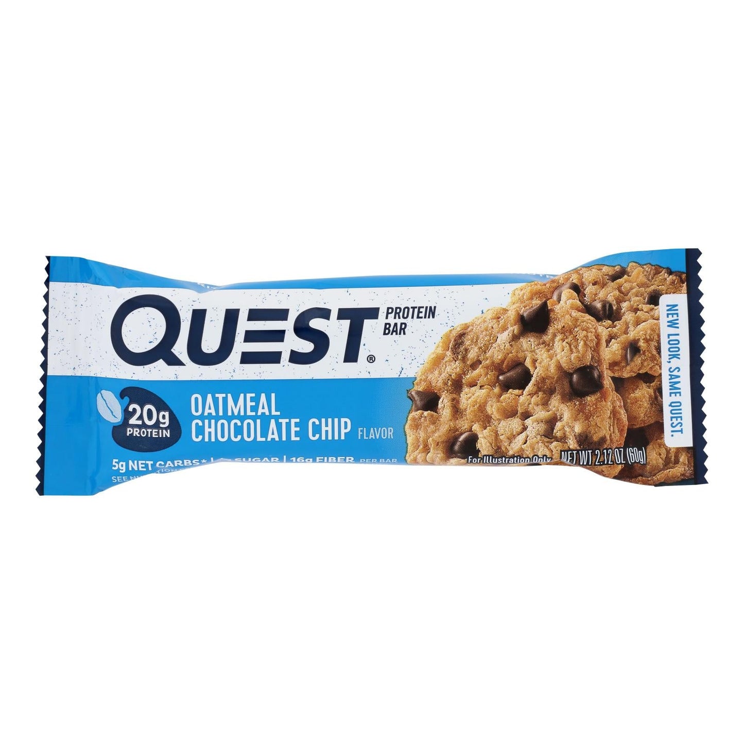 Quest Bar Oatmeal Chocolate Chips (Pack of 12) - 2.12 Oz.