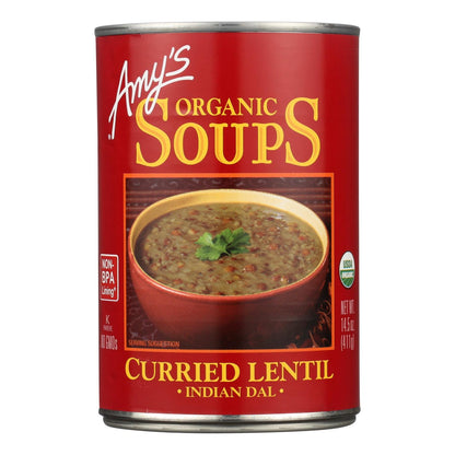 Amy's Organic Curried Lentil Soup, 14.5 Oz. (Pack of 12)