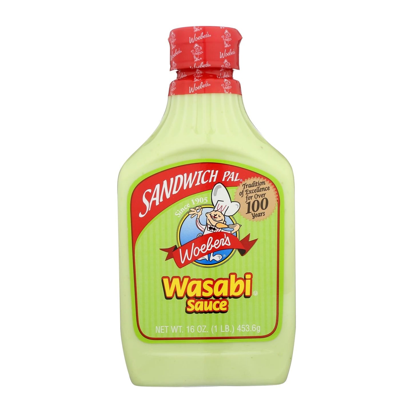 Woeber's Authentic Wasabi Sauce (Pack of 6 - 16 Fl Oz.)