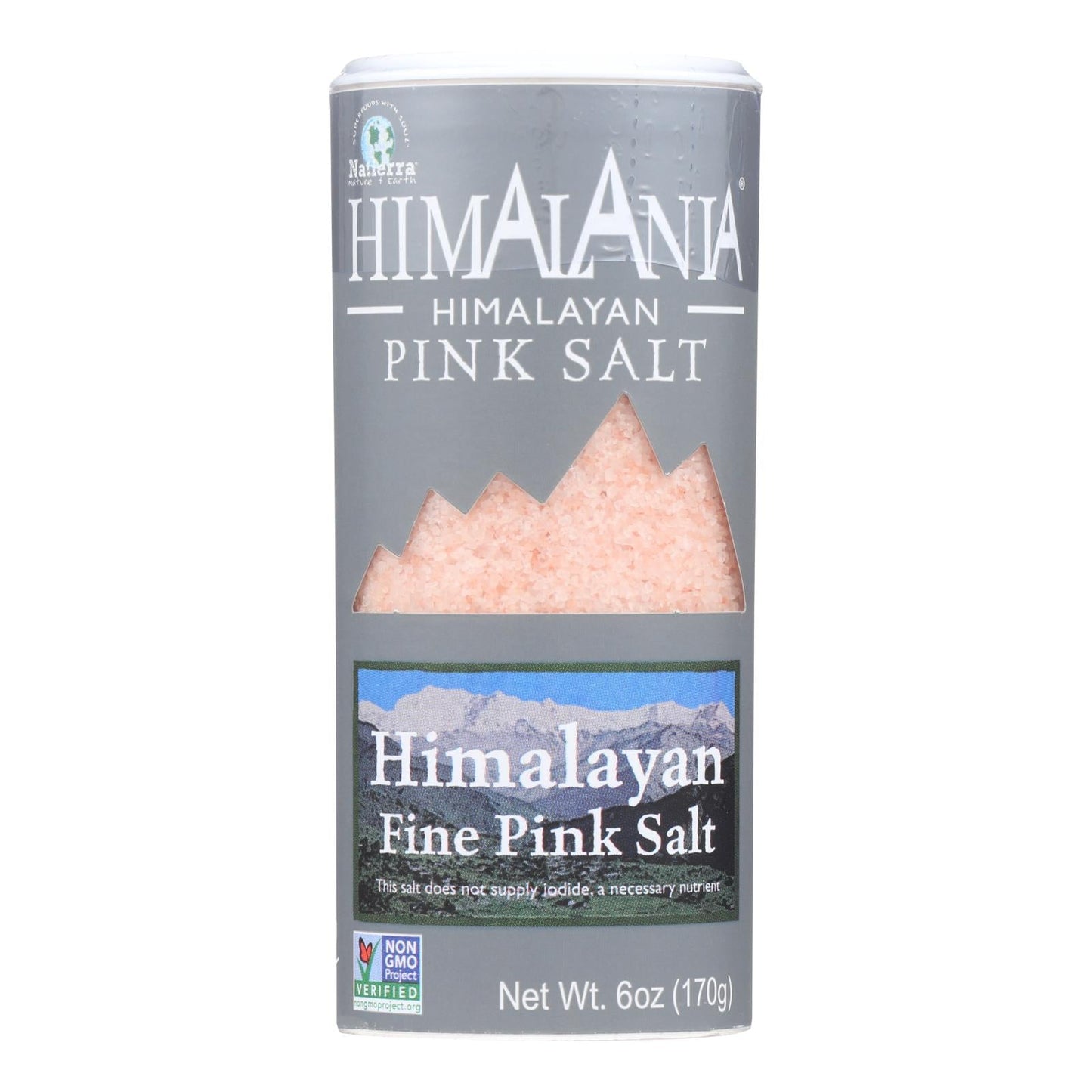 Himalania Fine-Grain Himalayan Pink Salt Shakers, 6 Ounce, Pack of 6