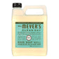 Mrs. Meyer's Clean Day Liquid Hand Soap Refill, Basil, Case of 6, 33 Fl Oz Per Bottle