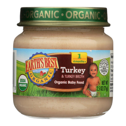 Earth's Best Organic Turkey & Broth Puree (Stage 1, 10 Pack)