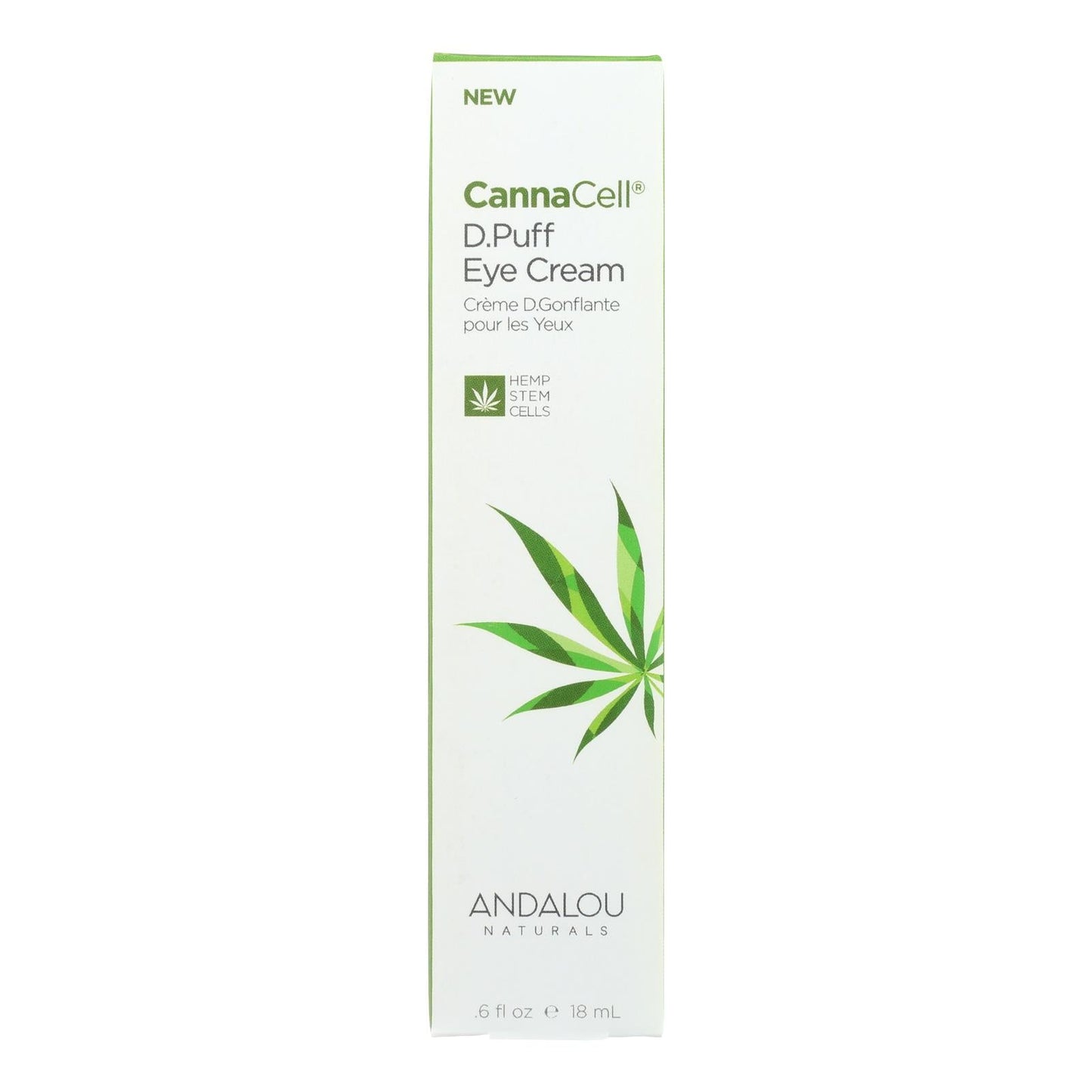 Andalou Naturals Cannacell Depuffing Eye Cream, 0.6 Fl. Oz.