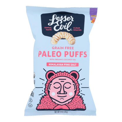 Lesser Evil Himalayan Salt Crunchy Puffs, 45 Oz. (Pack of 9)