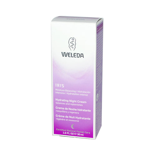 Weleda Iris Night Cream for Hydrated and Revitalized Skin (1 Fl Oz)