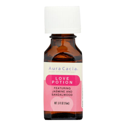 Aura Cacia Essential Oils Love Potion, Invigorating Blend for Romance and Intimacy, 5 Fl Oz