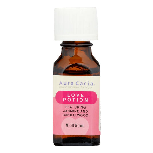 Aura Cacia Essential Oils Love Potion, Invigorating Blend for Romance and Intimacy, 5 Fl Oz
