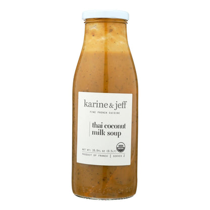 Karine & Jeff Thai Coconut Milk Soup, Case of 6 (16.9 Fl Oz. Each)