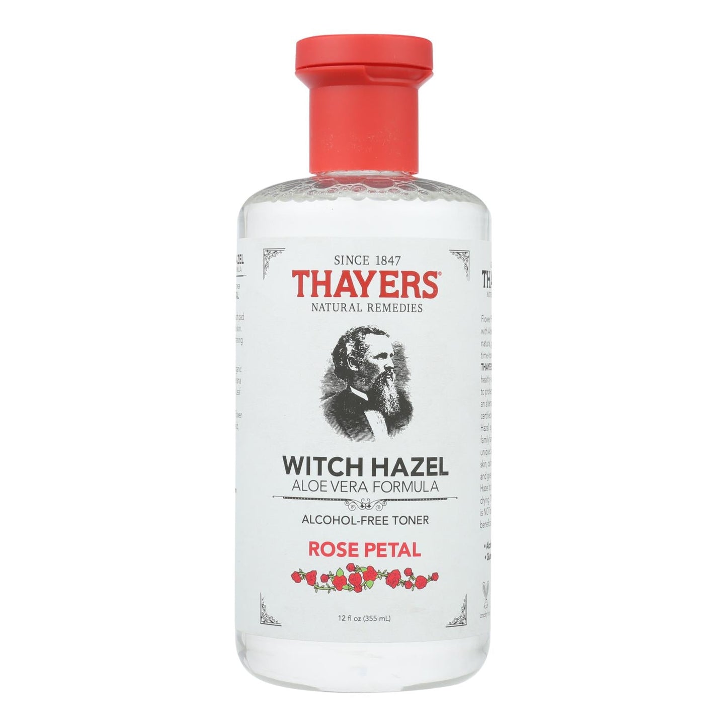 Thayers Alcohol-Free Witch Hazel Toner, 12 Fl Oz with Aloe Vera & Rose Water