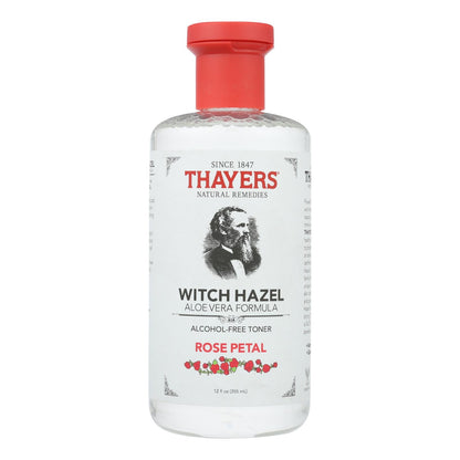 Thayers Alcohol-Free Witch Hazel Toner, 12 Fl Oz with Aloe Vera & Rose Water