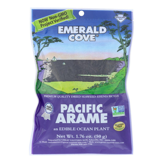 Emerald Cove Pacific Arame Sea Vegetables (Pack of 6) - Premium Silver Grade - 1.76 Oz.