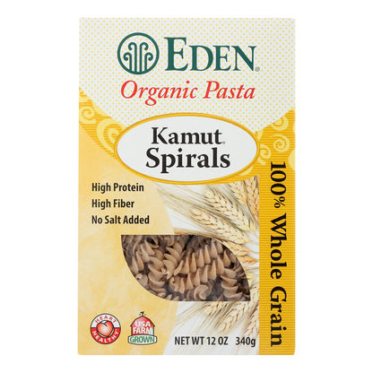 Eden Foods Organic Whole Kamut Spirals (Pack of 6 - 12 Oz.)