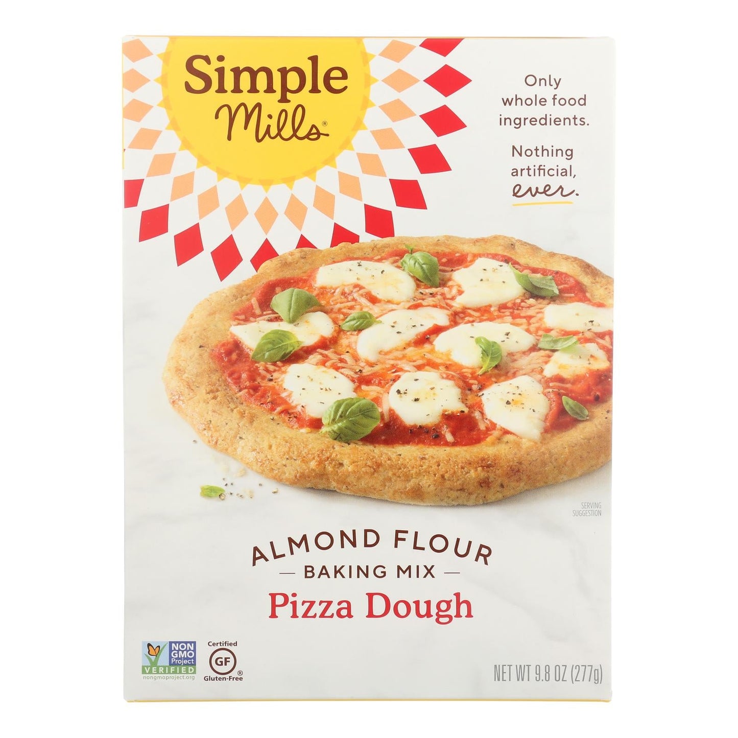 Simple Mills Almond Flour Pizza Dough Mix, 9.8 oz, Pack of 6
