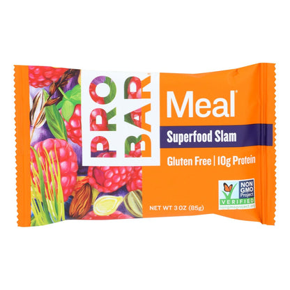 Pro Bar Organic Superfood Slam Bar, Vegan Protein Bars (12 Pk - 3 Oz Each)