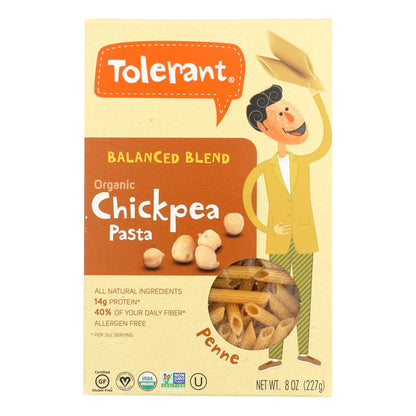 Tolerant Organic Chickpea Pasta, Balanced Blend, 8 Oz., 6-Pack