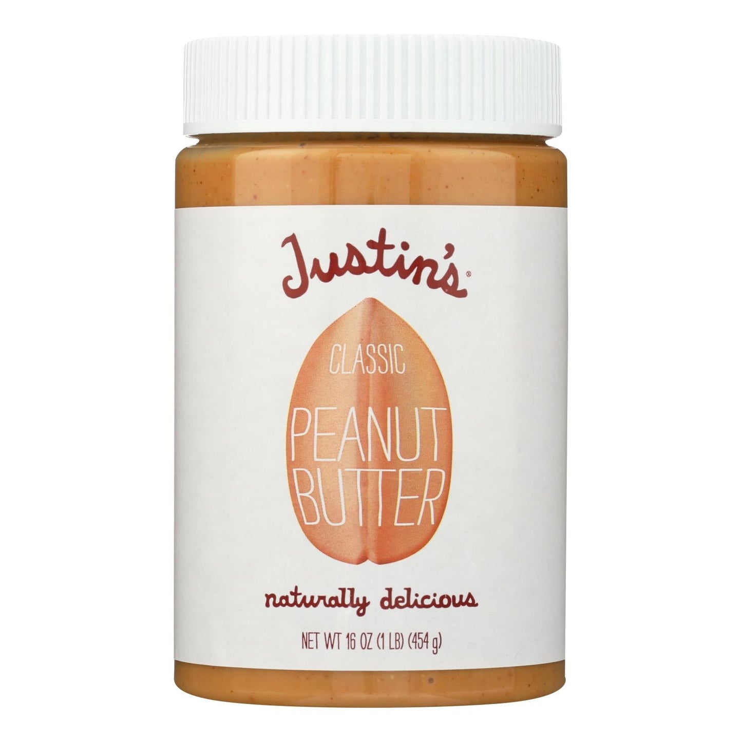 Justin's Nut Butter Classic Peanut Butter - Pack of 12 - 16 Oz.