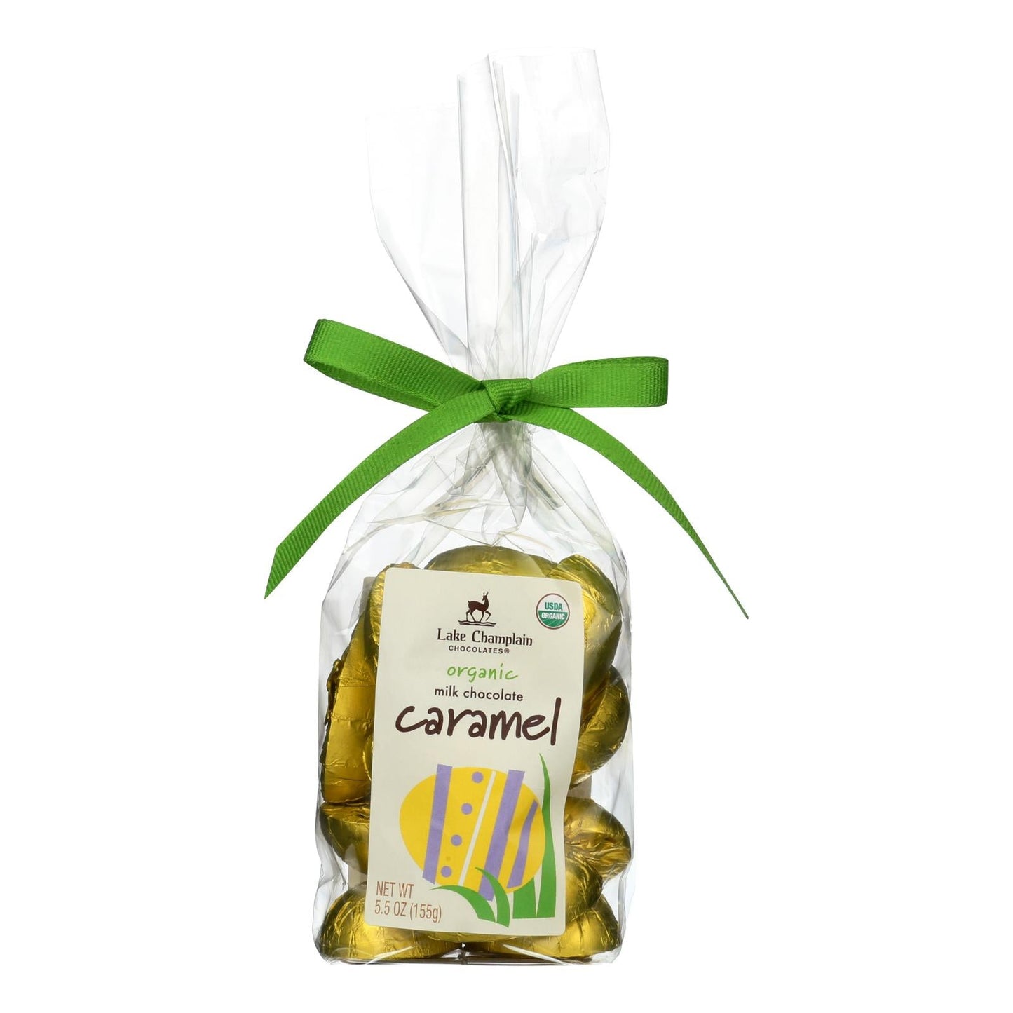 Lake Champlain Chocolates Assorted Egg-Shaped Caramel Chocolates (Pack of 12 - 5.5 Oz.)