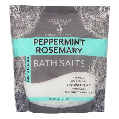 Soothing Touch Peppermint Rosemary Bath Salts, 32 Oz.