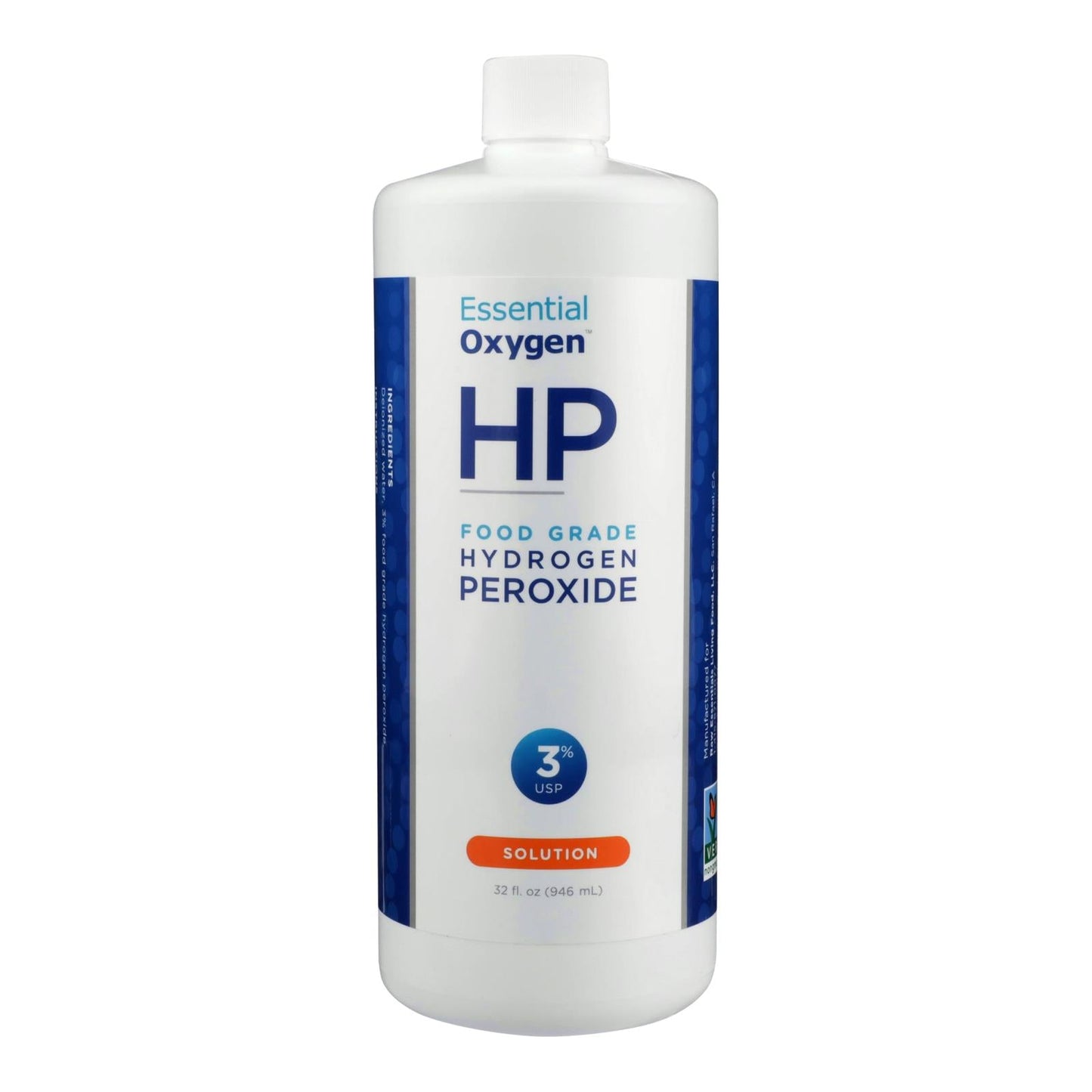 Essential Oxygen - Food Grade Hydrogen Peroxide (32 Ounce)