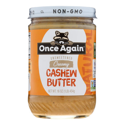 Once Again Cashew Butter (Pack of 6 - 16 Oz.)