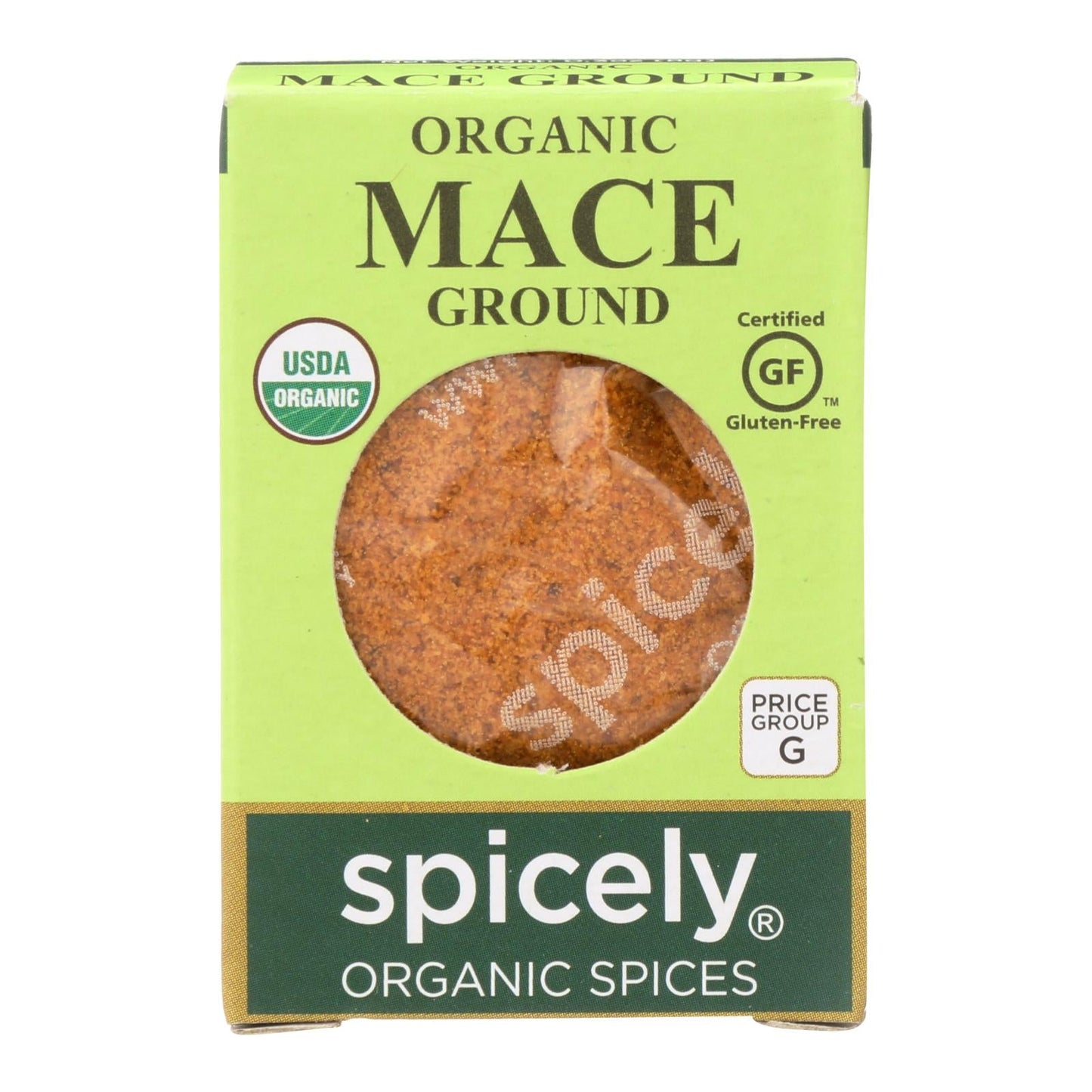 Spicely Organics Ground Mace: 6-Pack of Pure, Organic Spice (0.3 Oz.)