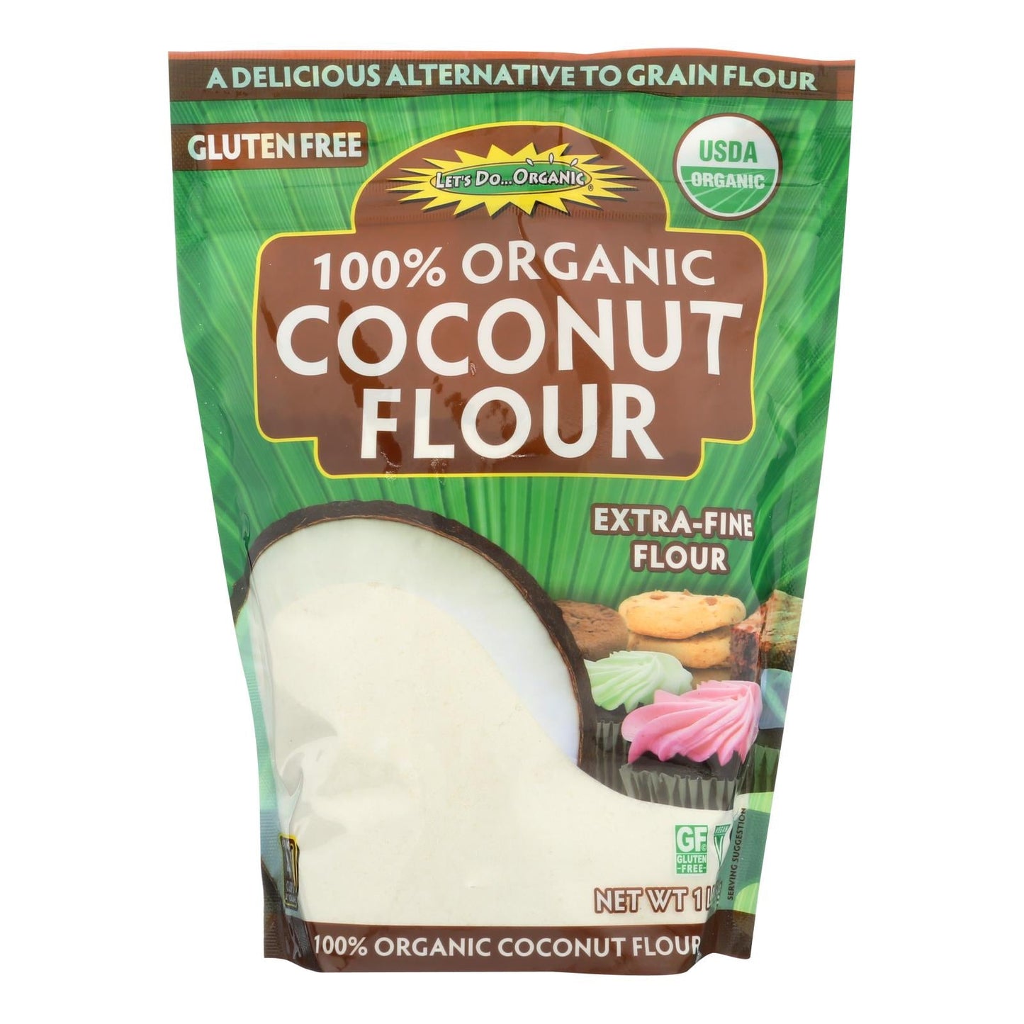 Let's Do Organics Premium Organic Coconut Flour (Pack of 6 - 16 Oz.)