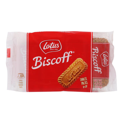 Lotus Biscoff Cookies - Individually Wrapped - Perfect for Lunch, Snacks & Travel - 4 Oz - Pack of 12