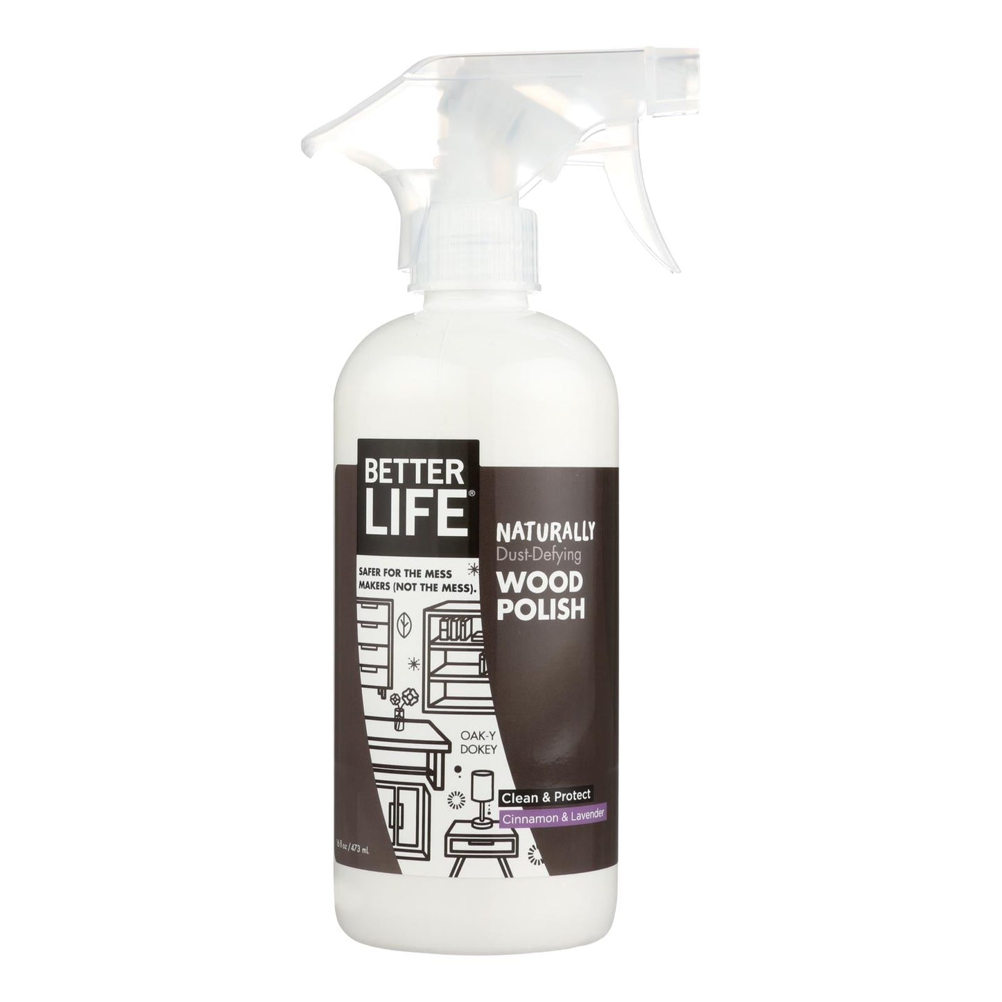 BetterLife OakyDoky Wood Cleaner and Polish (16 Fl Oz)
