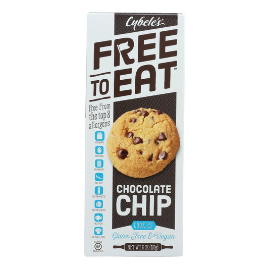 Cybel's Free-To-Eat Chocolate Chip Cookies, Temperature Controlled (Pack of 6) - 6 Oz.