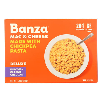 Banza Chickpea Mac and Cheese, Cheddar, 11 Oz. (Pack of 6)
