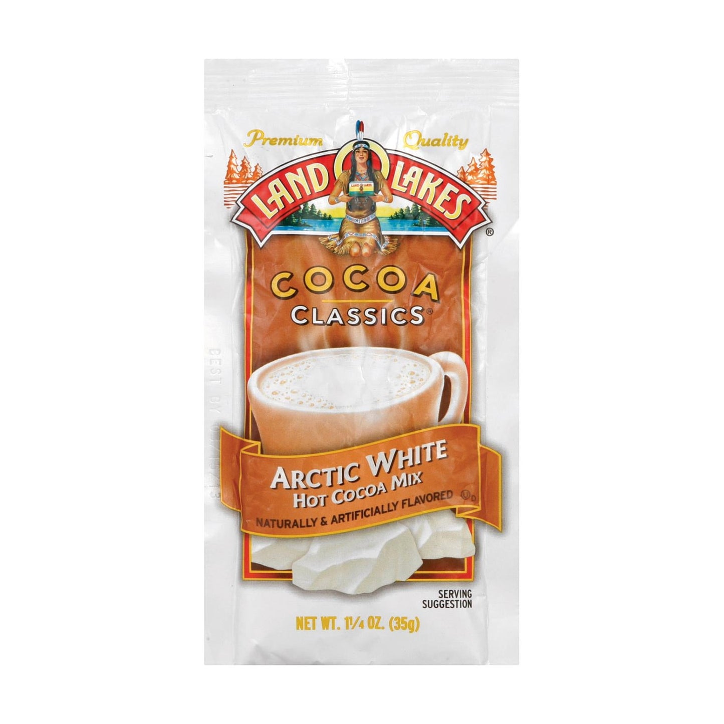 Land O'Lakes Cocoa Classics Arctic White Chocolate Chips, 1.25 Oz. (Pack of 12)