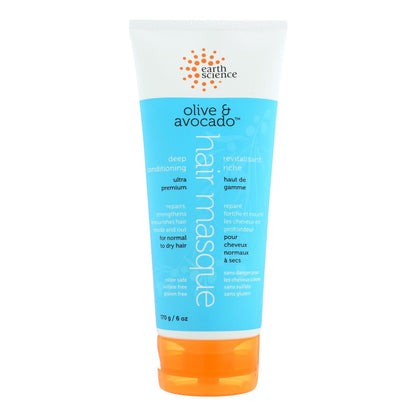 Earth Science Deep Conditioning Masque with Olive & Avocado - 6 Fl Oz