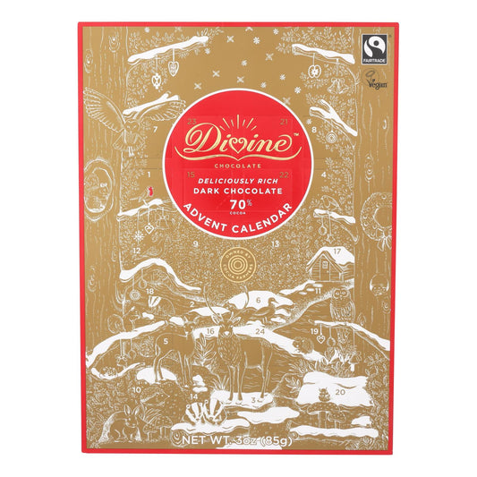 Divine Dark Chocolate Advent Calendar (Pack of 12 - 3 Oz.)