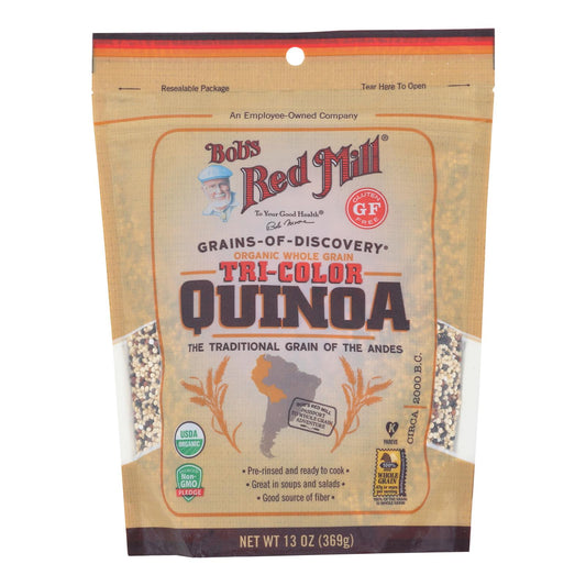 Bob's Red Mill Tri-Color Quinoa  13 oz| 5-Pack, Gluten-Free, Non-GMO, Whole Grain