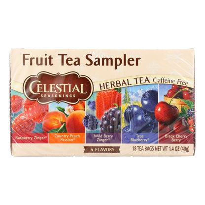 Celestial Seasonings Fruity Variety Herbal Tea, 6 Pack x 18 Tea Bags
