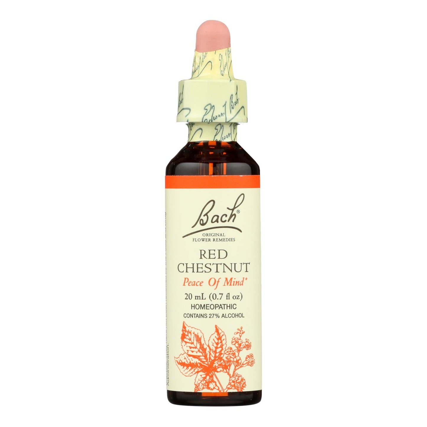 Bach Flower Essence Red Chestnut: Emotional Support for Loved Ones - 0.7 Fl Oz